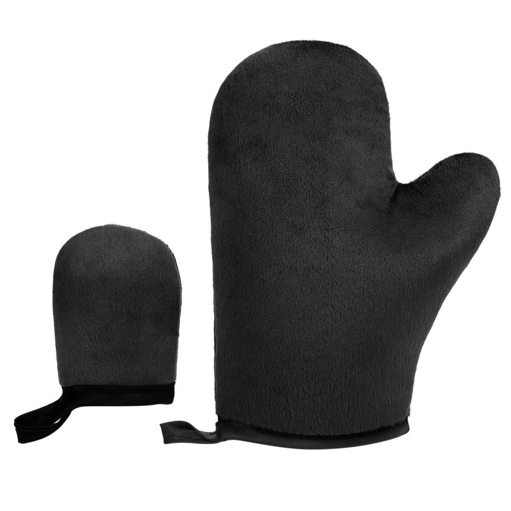 large and small self tanning mitt